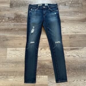 AG Adriano Goldschmied The Legging Ankle Dark Wash Skinny Jeans 27R